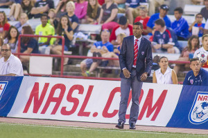 Kleberson on the sidelines (Photo: Indy Eleven)