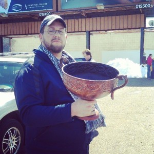 The Flyover Cup, in Minnesota's possession for the since 2013 (photo Daniel Casey)
