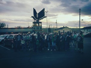 STL fans getting hyped in Evansville.